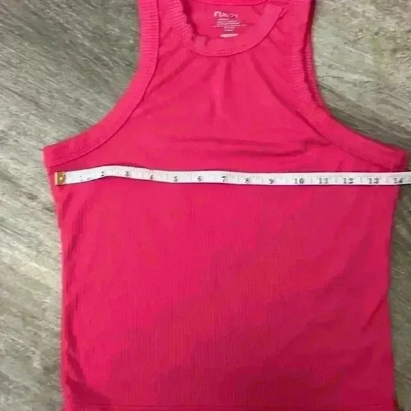 rue21 hot pink ribbed tank - Picture 3 of 5